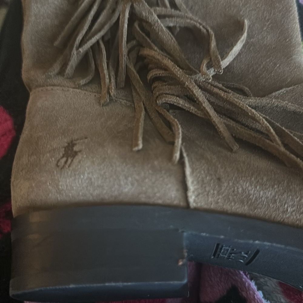 Polo Ralph Lauren Vintage Suede Fringe calf boot - Picture 5 of 6